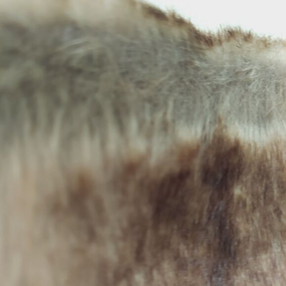 Kontrol Faux Fur Trim Crop Top M / L Beige Bodycon - Picture 11 of 13